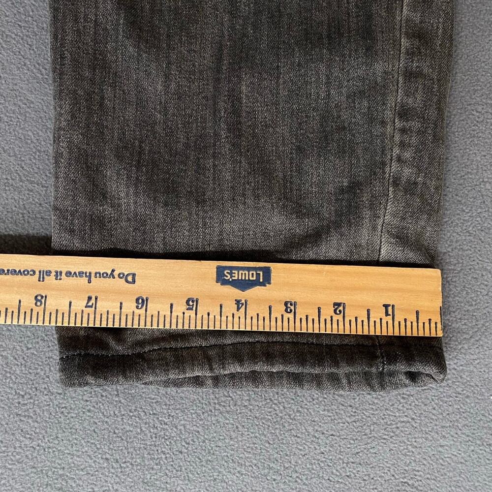 Eddie Bauer Boyfriend Plaid Flannel Lined Jeans Womens 10 Faded Black Outdoors - Picture 11 of 16